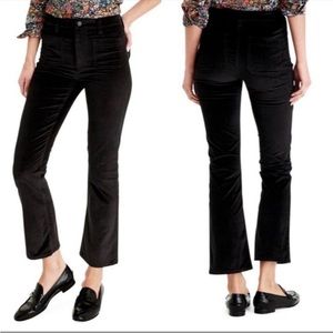 J Crew Black Billie Demi Boot Crop Corduroy Jeans